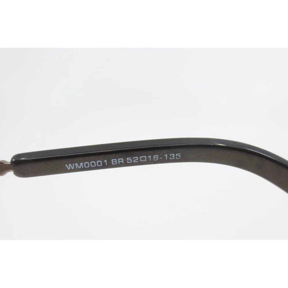 White Mountain WM0001 BR Brown Oval Metal Eyeglass Frames 52-16-135